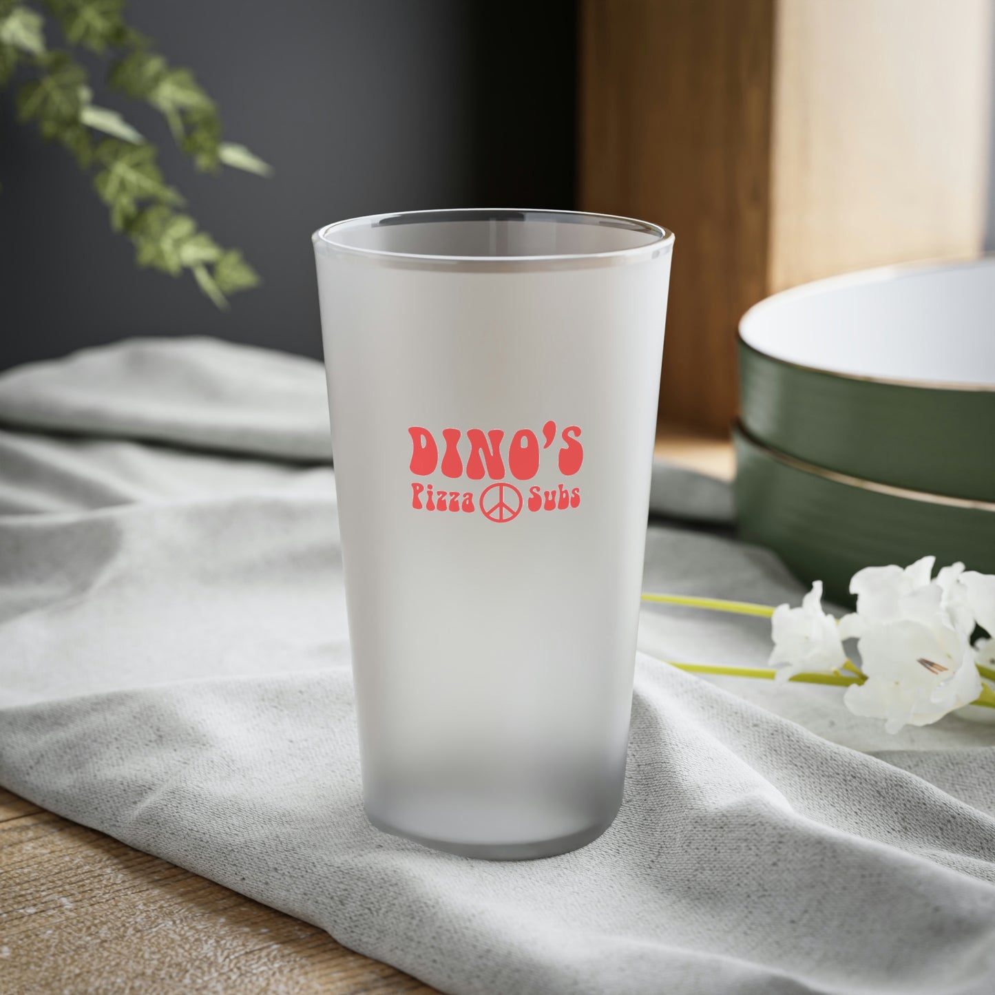 Frosted Pint Glass, 16oz